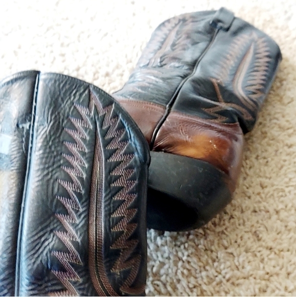 Men's Western Cowboy Boots SZ 10.5D - Picture 7 of 10